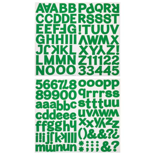 Block Alphabet & Number Stickers by Recollections